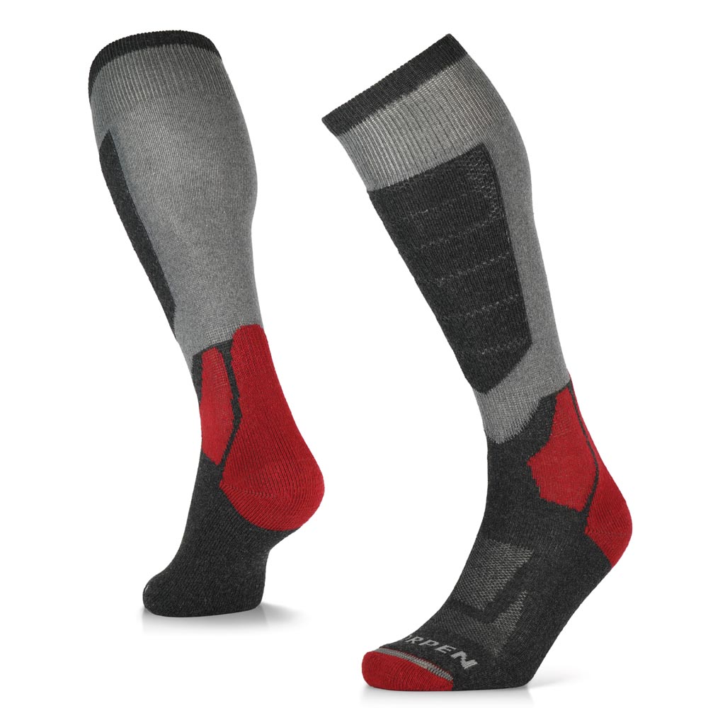 Image Lorpen MWSM Wool Ski Midweight Unisex WHALES GREY M